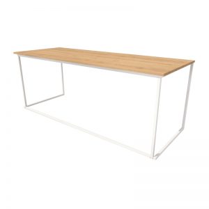 Eettafel Wit Oak 75 x 200 x h76 cm