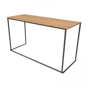 Receptietafel Zwart Oak 75 x 200 x h110 cm