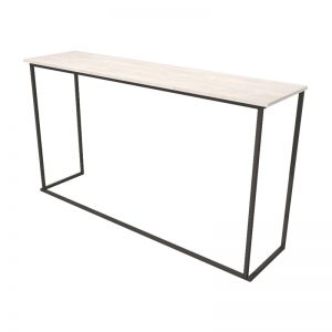 Receptietafel Zwart Oak 50 x 200 x h110 cm