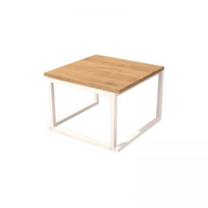 Salontafel Wit Oak 50 x 50 x h35 cm