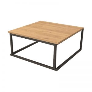 Salontafel Zwart Oak 75 x 75 x h35 cm